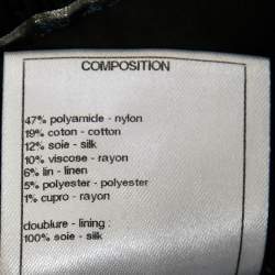 Pre Owned Chanel Black/Metallic Dubai Tweed Jacket L