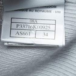 Pre Owned Chanel Sports Grey Cashmere Knit Long Sleeve Top XS