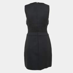 Chanel Sports Black Wool Sleeveless Midi Dress M