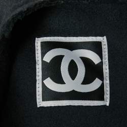 Chanel Sports Black Wool Sleeveless Midi Dress M