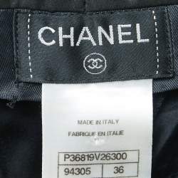 Chanel Black Wool Wide Leg trousers S