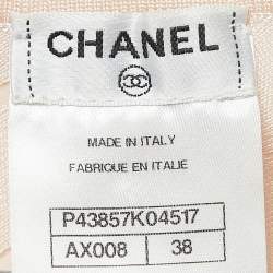 Chanel Pink Knit Sleeveless Top M