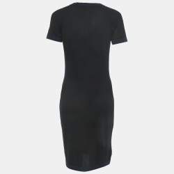 Pre Owned Chanel Black Cashmere Dress Set M