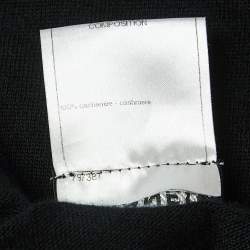 Pre Owned Chanel Black Cashmere Dress Set M