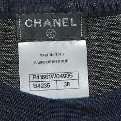 Pre Owned Chanel Black Cashmere Dress Set M