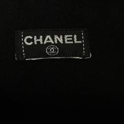 Chanel Vintage Black Wool Button Embellished Flared Pencil Skirt XS