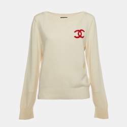 Chanel Cream La Pausa Cashmere Sweater M