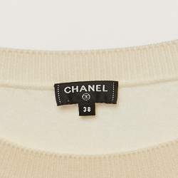 Chanel Cream La Pausa Cashmere Sweater M
