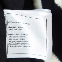 Chanel Black Crepe Zip Front Midi Dress M