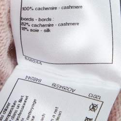 Chanel Pink Cashmere Buttoned Sweater Vest M