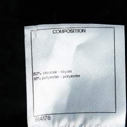 Chanel Black Textured Knit Knee-Length Dress L