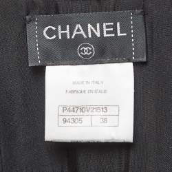 Chanel Black Wool Knit Sleeveless Drawstring Jumpsuit M