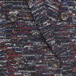 Pre Owned Chanel Multicolor Fantasy Tweed Double Breasted Blazer S