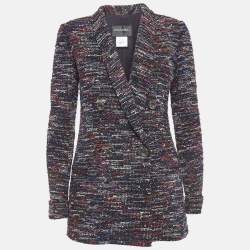 Pre Owned Chanel Multicolor Fantasy Tweed Double Breasted Blazer S