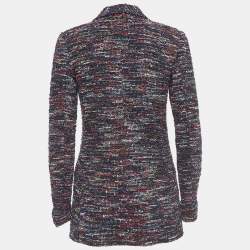 Pre Owned Chanel Multicolor Fantasy Tweed Double Breasted Blazer S