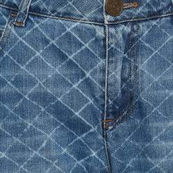 Chanel Blue Washed Denim  Jeans M Waist 31"