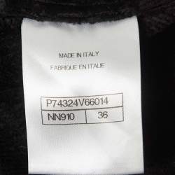 مملوكة مسبقًا  Chanel Black Terry Coco Beach Mini Cover-Up Dress S 