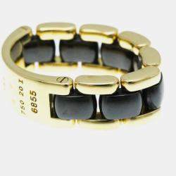 Chanel 18K Yellow Gold Ultra Collection Ceramic No Stone Ring