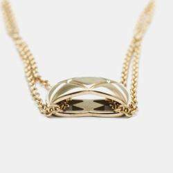 Chanel 18K Rose Gold Coco Crush Pendant Necklace