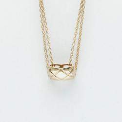 Chanel 18K Rose Gold Coco Crush Pendant Necklace