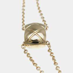 Chanel 18K Rose Gold Coco Crush Pendant Necklace