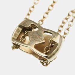 Chanel 18K Rose Gold Coco Crush Pendant Necklace