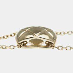 Chanel 18K Rose Gold Coco Crush Pendant Necklace