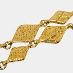Chanel Gold Plated Chain Necklace