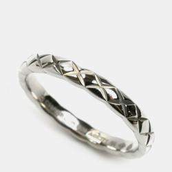  Chanel Platinum Coco Crush Ring EU 55