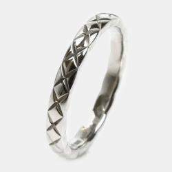  Chanel Platinum Coco Crush Ring EU 55