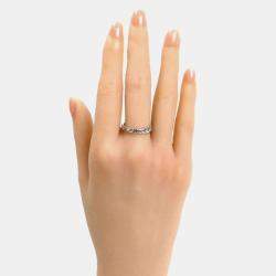  Chanel Platinum Coco Crush Ring EU 55