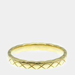 Chanel 18K Yellow Gold Coco Crush Band Ring EU 60