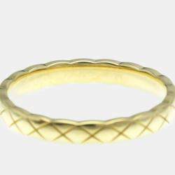 Chanel 18K Yellow Gold Coco Crush Band Ring EU 60
