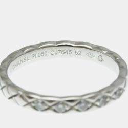 Chanel Coco Crush Diamond  and Platinum Band Ring EU 51