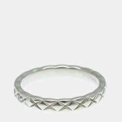 Chanel Coco Crush Diamond  and Platinum Band Ring EU 51