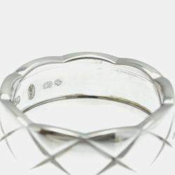 Pre Owned Chanel Coco Crush Medium 18K White Gold Diamond Ring EU 53