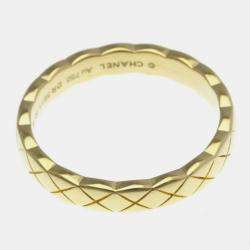مملوكة مسبقًا Chanel Coco Crush Mini Model Yellow Gold 18K Fashion No Stone Band Ring Gold