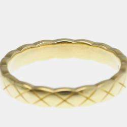 مملوكة مسبقًا Chanel Coco Crush Mini Model Yellow Gold 18K Fashion No Stone Band Ring Gold