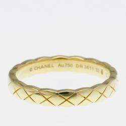 Pre Owned Chanel Coco Crush Mini Model Yellow Gold 18K Fashion No Stone Band Ring Gold