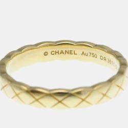 مملوكة مسبقًا Chanel Coco Crush Mini Model Yellow Gold 18K Fashion No Stone Band Ring Gold