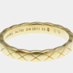 مملوكة مسبقًا Chanel Coco Crush Mini Model Yellow Gold 18K Fashion No Stone Band Ring Gold