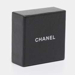 Pre Owned Chanel Multicolor Gun Metal Tone, Faux Pearl and Crystal CC Long Station Necklace