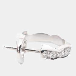 مملوكة مسبقًا أقراط شاينيل كوكو كراش ذهب أصفر/أبيض عيار 18 + كف للأذن