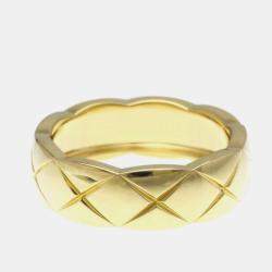 Pre Owned خاتم شانيل كوكو كراش مقاس متوسط ذهب أصفر عيار 18 خاتم ذهبي