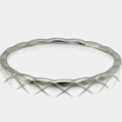 مملوكة مسبقًا Chanel Coco Crush Mini Model 18K White Gold Band Ring Size 52
