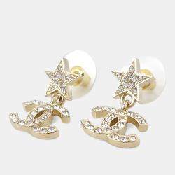 Pre Owned Chanel Gold Earrings