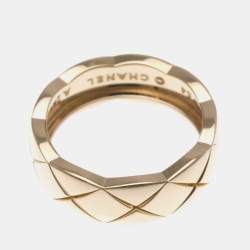 مملوكة مسبقًا خاتم شانيل كوكو كراش مقاس متوسط ذهب وردي عيار 18 خاتم لا يحتوي على أحجار ذهب وردي