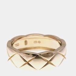 مملوكة مسبقًا خاتم شانيل كوكو كراش مقاس متوسط ذهب وردي عيار 18 خاتم لا يحتوي على أحجار ذهب وردي