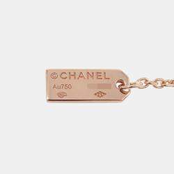 Pre Owned Chanel Eternal Chanel No.5 Necklace 18K Pink Gold