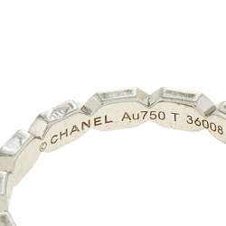 Chanel Premiere Diamond 18K White Gold Eternity Band Ring Size 52